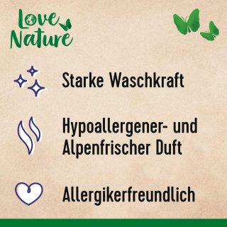 Love Nature Wash Bars Universal Waschmittel 20 Waschladungen