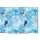 Baumwoll Jersey Stoff Frozen Anna & Elsa hellblau Olaf & Sven mit Eisblumen Digital Druck