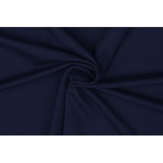 Elastic Jersey Stoff Uni blau-schwarz