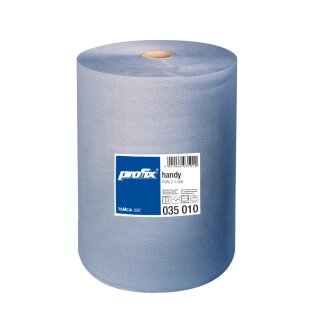 TEMCA profix handy Putztuchrolle 2-lagig 38x38cm blau 2x 1000 Blatt