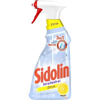 Sidolin Zitrus, Glasreiniger mit Abperl-Effekt 500ml