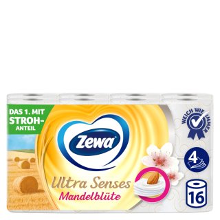 ZEWA Ultra Senses Mandelblte 4-lagig 16x135 Blatt