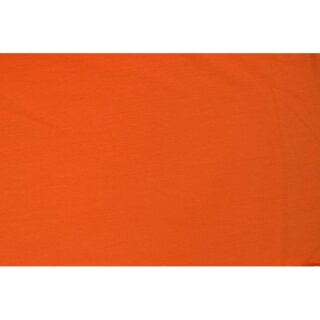 Baumwoll Jersey Stoff Uni Orange